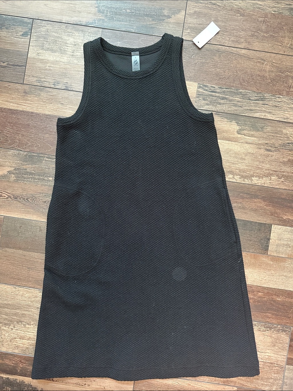 Lou & Grey Textured Dress in Charcoal Gray
